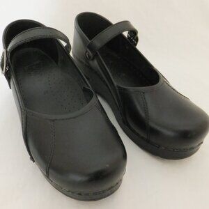Dansko Shoes EU 38 US 7.5-8 Black Mary Janes Marcelle Leather